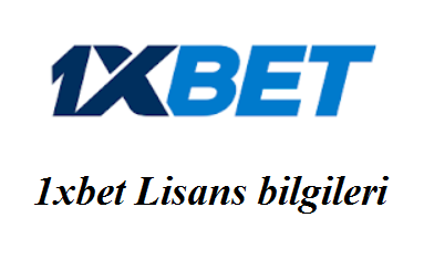 1xbet Lisans bilgileri